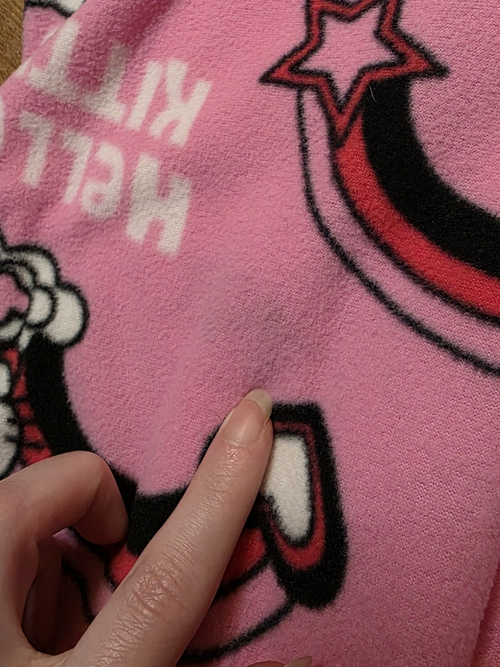 Rare 2007 Y2K Hello Kitty Pink Button Down Pajama Top - Picture 3 of 9